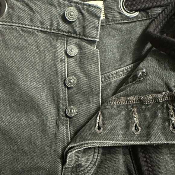 Free People Black Denim Women's Shorts - Picture 14 of 16